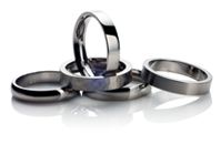 titanium plain wedding rings