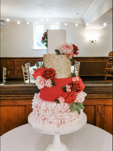 tiered wedding cake