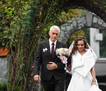 Father walks with Bride