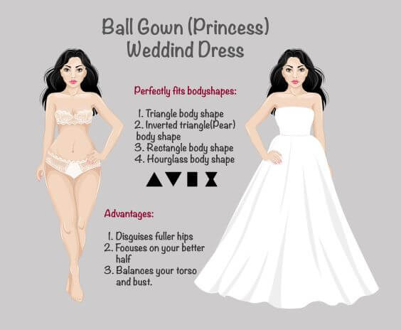 Ball gown princess wedding dress